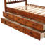Orisfur. Lit plateforme simple en bois massif avec 6 tiroirs-400051403