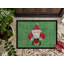 Tapis de porte de noël anti-dérapant pour père noël fleur de lis-14951919