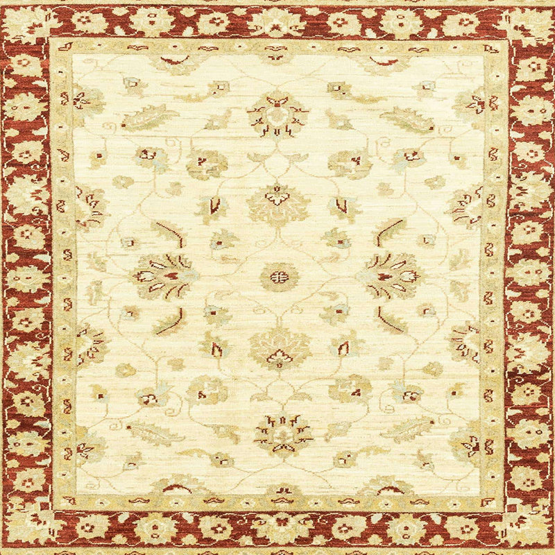 Tapis abstrait moderne 2960, Carré 4 pi