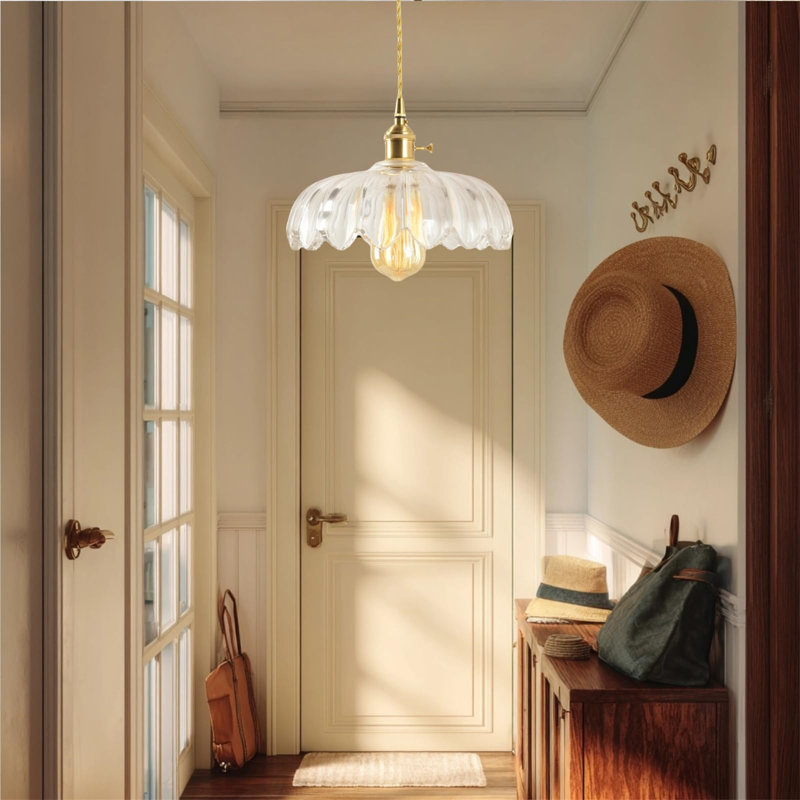 1 - Light Chandelier, White, White