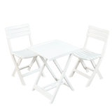 Boretto Folding Table with 2  Chairs Garden Set