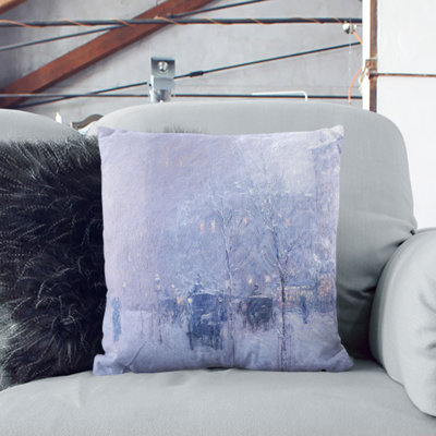 Late Afternoon In New York Square Throw Cushion