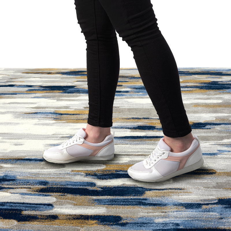 Jeyden Abstract Indoor Rug, Rectangle 5'3" x 7'6"