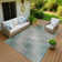 Machine Washable Indoor/Outdoor Huseby ACN2271 Stripes Rug