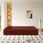 Canapé-lit moderne de 78,7 po avec 2 coussins pour le salon à petit pas, canapé-lit convertible en tissu rembourré de mousse, matelas pliant, aucun assemblage requis-1241303053