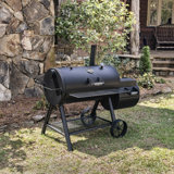 Oklahoma Joe's 1060 sq. in. Longhorn Reverse Flow Offset Smoker, Black