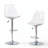 2-Piece Modern Acrylic Swivel Adjustable Counter Stools with Footrest-485219424