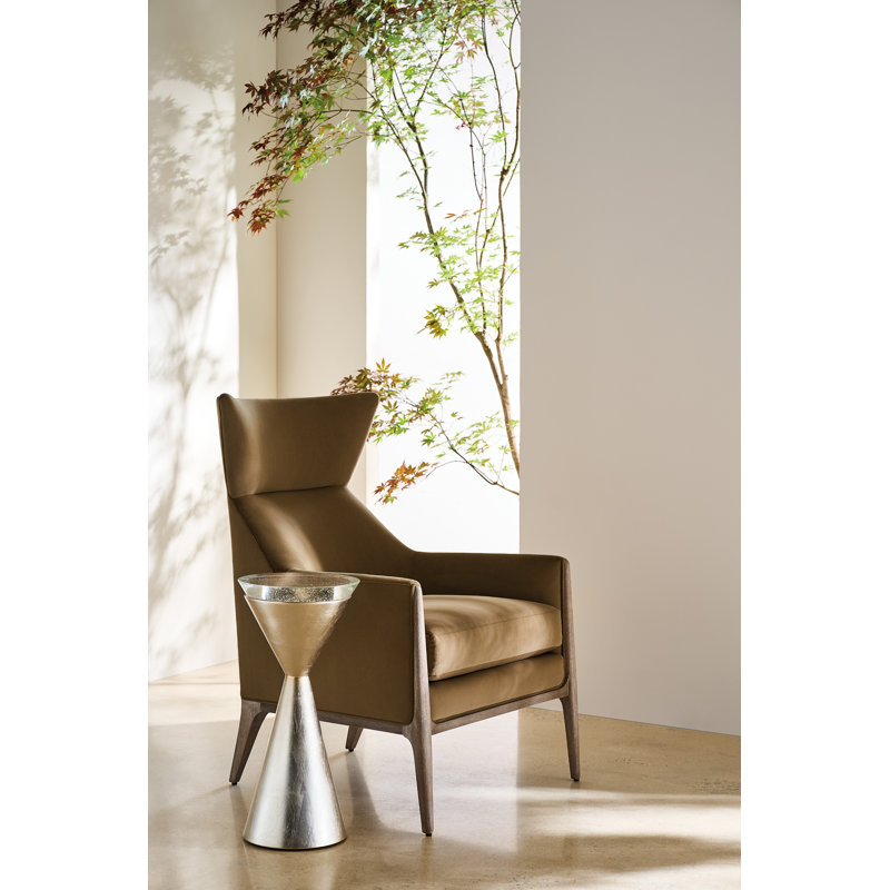 Spy Glass Glass End Table, Cream