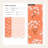 Floral Wallpaper Orange Removable Modern Wall Mural-1831801089
