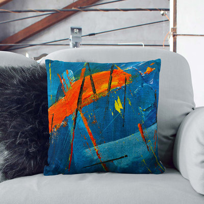 Abstract Square Throw Cushion