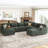 Turrella Corduroy Sectional Upholstered Modular Sectional Sofa with Storage Ottoman-98100403