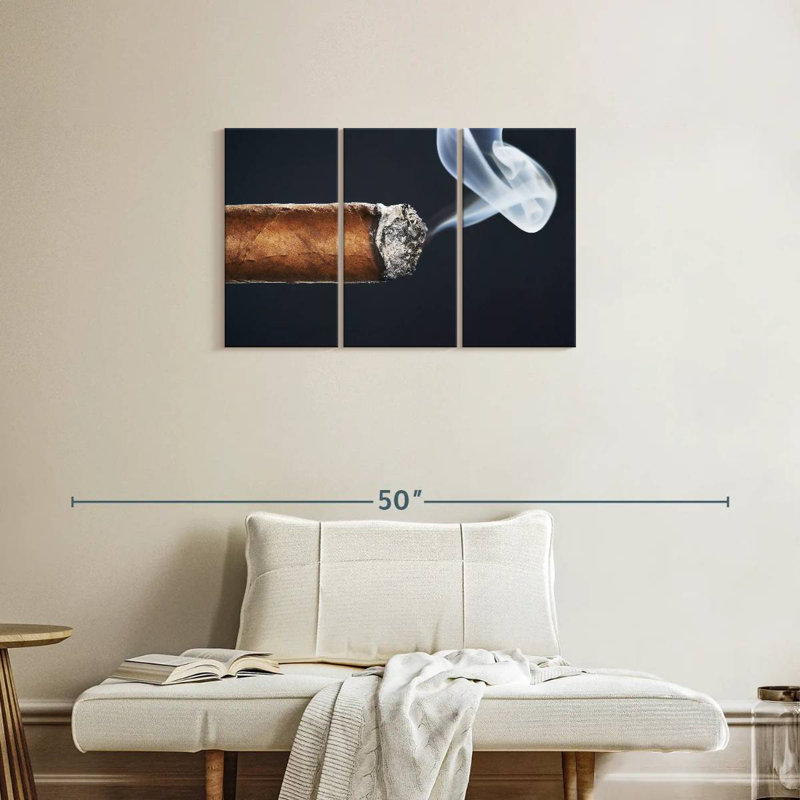 Senne Burning Cigar, 20" H x 33" W
