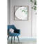 Miroir coquelicot en métal doré 32 x 1 x 32 po
