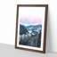 Pink Sky Over The Mountains In Italy - Single Picture Frame Print on MDF-56862826-56862831