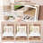 New Large Mirror Vanity Desk For Bed Room  , Modern Makeup Vanity Set With Power Outlet And Hair Dryer Holder, 5 Drawers , 3 Lighting Color Adjustable Dressing Table For Bedroom, White Color