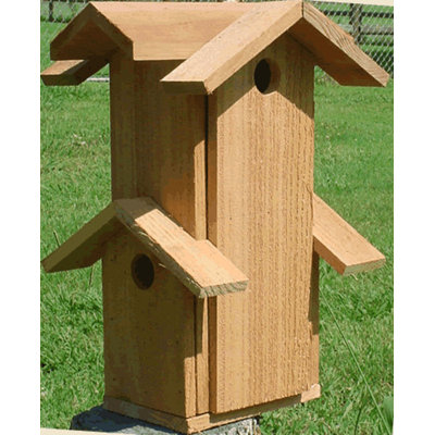 Pagano 17'' H x 12'' W x 11'' D Hanging Rust Resistant Birdhouse