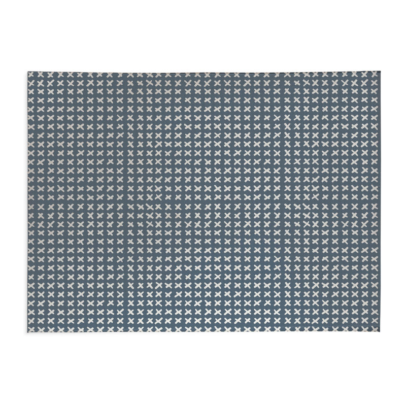 Tapis de cuisine Cross Cross, Bleu, Rectangle 4pi x 6 pi
