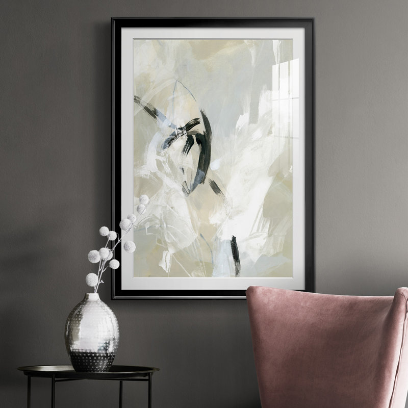 Scribble Veil II - imprimé, H 24,5 po x l 18,5 po x P 1 po, Noir
