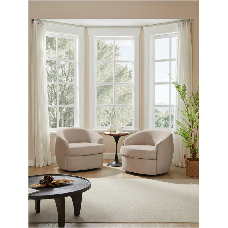 Chaise pivotante à 360 degrés, Tissu gris