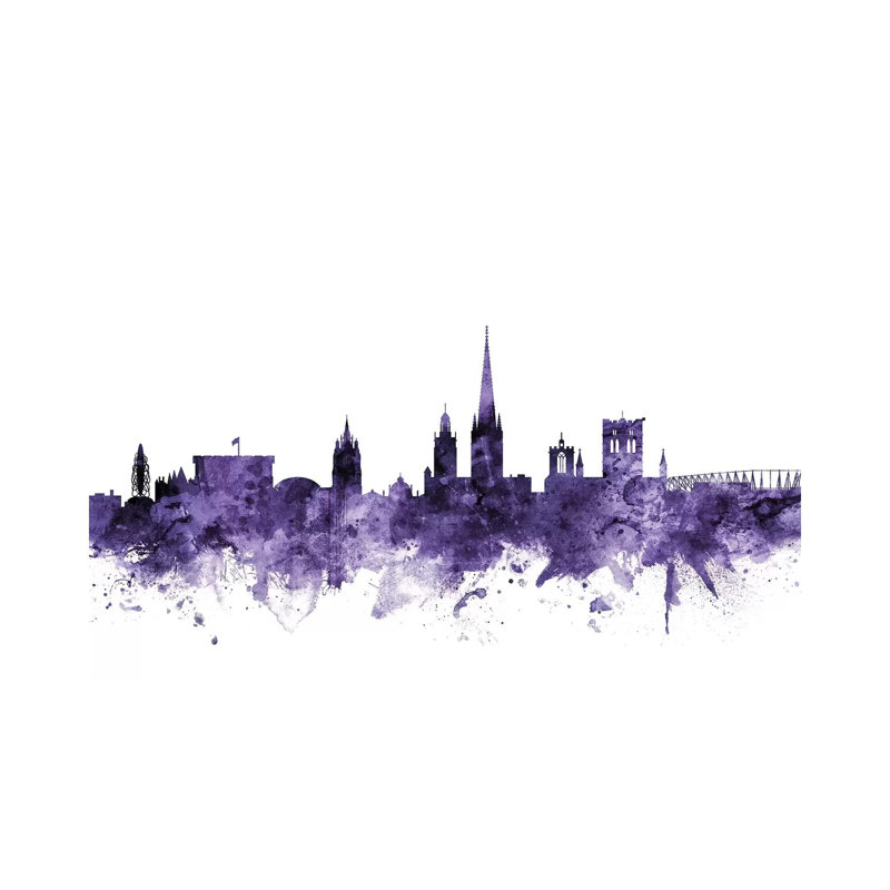 Norwich, England Skyline by Michael Tompsett - Wrapped Canvas Gallery-Wrapped Canvas Giclée, 20.32 cm H x 30.48 cm W