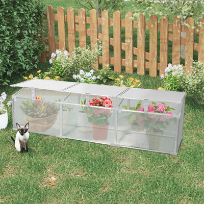 Serre en polycarbonate pour l'extérieur en hiver