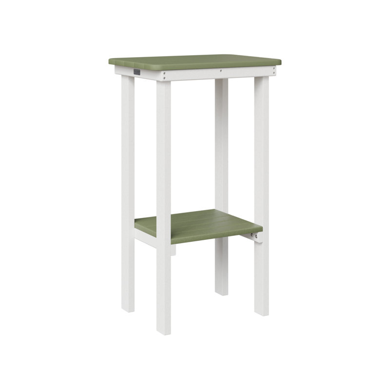 Table de bout rectangulaire Berlin Gardens, H 32,5 po x l 15 po x P 20,5 po, Sauge/blanc