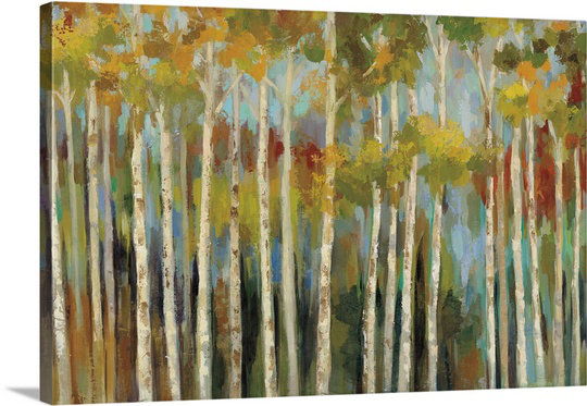 «Young Forest III» par Anieyah, reproduction d'art sur toile, H 16 po x l 24 po x P 1,25 po