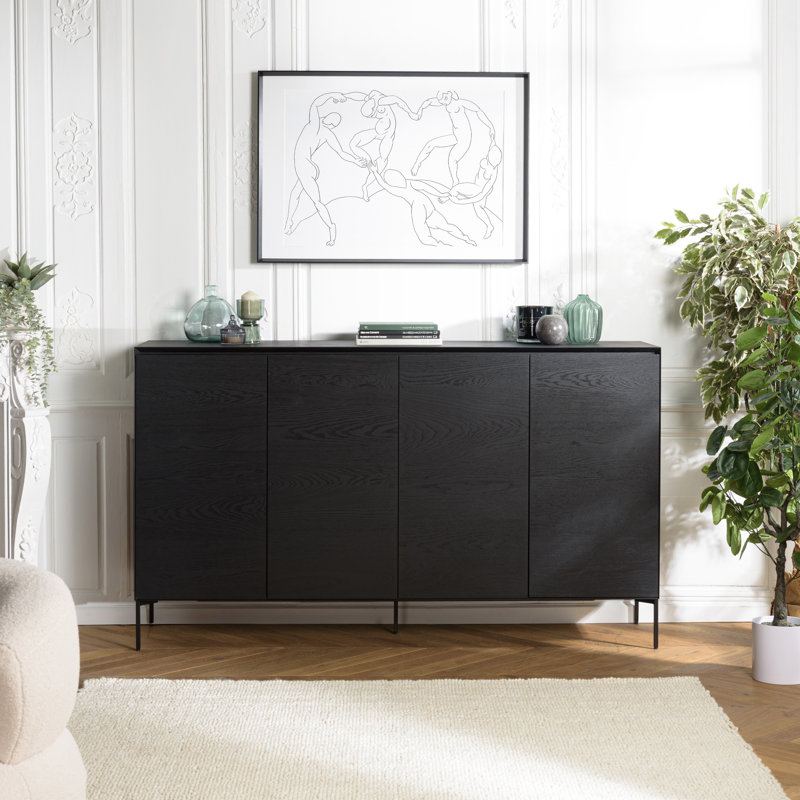 MAXENDRE 186cm Sideboard, Black