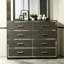 Commode grise à 8 tiroirs