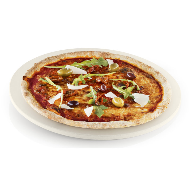 Unglazed Ceramic 14" Round Baking Stone