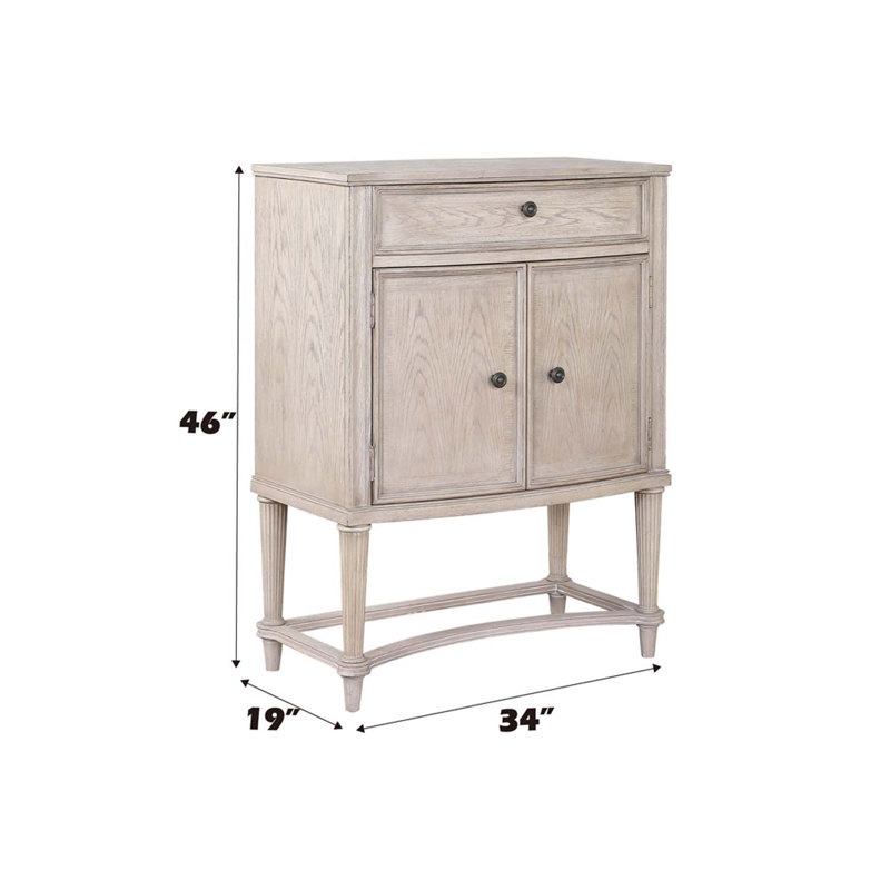 Armoire à vin Wynsor, blanc antique