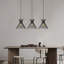 Luminaire suspendu pour îlot de cuisine 3 lumières Evesham