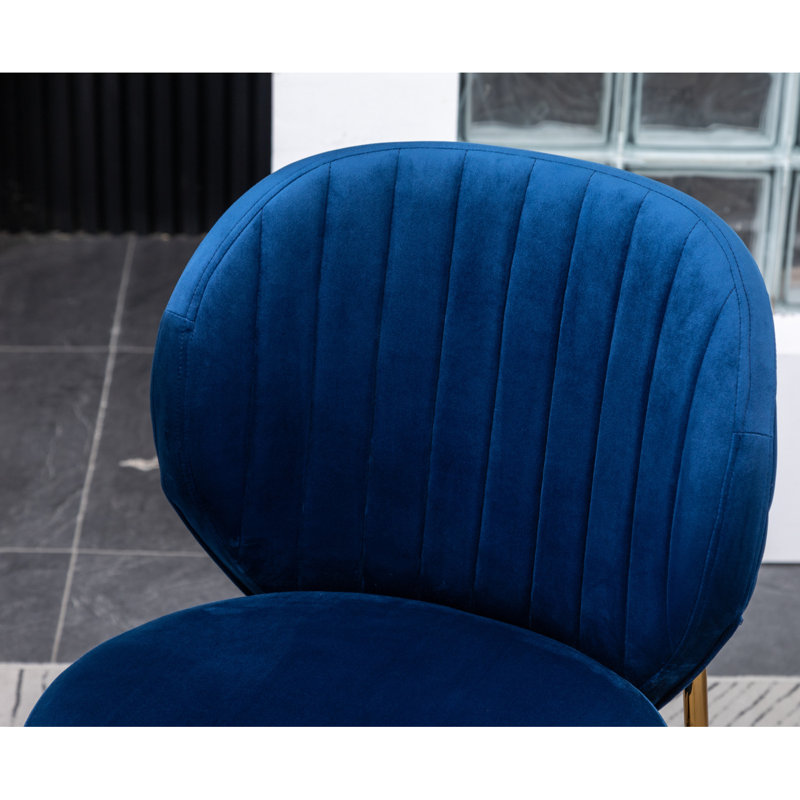 Ensemble de salle à manger Amoa, Bleu, 5 pièces: table, 4 chaises