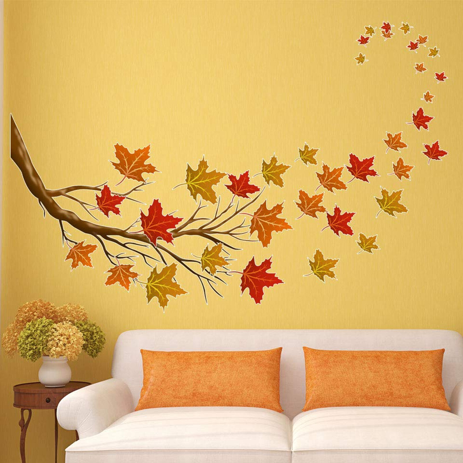 Winston Porter 37 Piece Autumn Leaves Tree Branch Fall Decorations ...