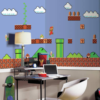 Super Mario Match Game Wall Prints  Gaming wall art, Super mario room, Mario  bros room