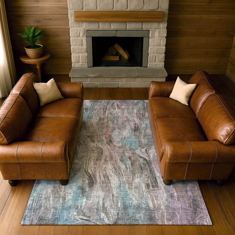 Premium Machine Washable Mayfield AMF2269 Abstract Rug, 10' x 14', Taupe