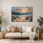 Coastal Sunny Beach, art mural en métal brun-1012459912