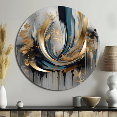 Douglas - Abstract Round Metal Wall Home Decor