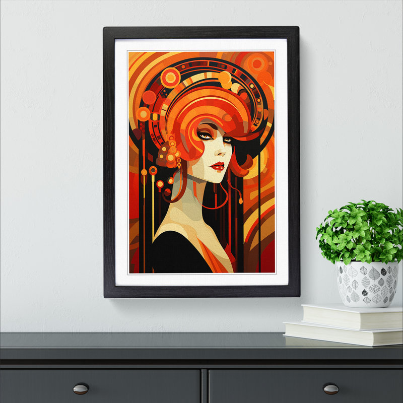 Single Picture Frame Print on Wood, Black Framed, 34cm H x 25cm W