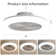 17" 5-Blade White LED Ceiling Fan With Remote Control