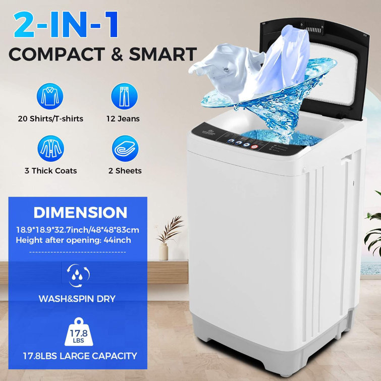 DreamDwell Home 2.4 cu. ft. Automatic Portable Washer Machine w