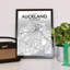 Auckland City Map - No Frame Print-1777530556
