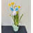 5" Easter Fluffy Bunny Head with Ears on 12" Stem, Set of 6