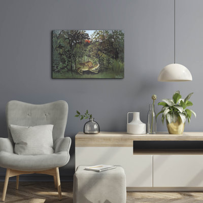 Lark Manor™ ' The Hungry Lion, 1905' by Henri Rousseau, Metal Wall Art