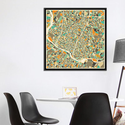 " Abstract City Map Of Austin " by Jazzberry Blue