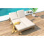 Chaise longue double à 5 positions à dossier réglable pour l'extérieur-1706036290