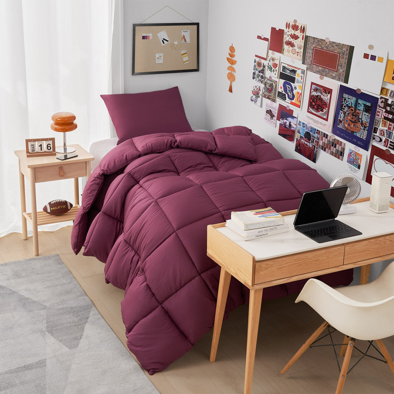 Ensemble d'édredon surdimensionné Sata Panda, Très grand édredon + 2 pièces supplémentaires, Mauve