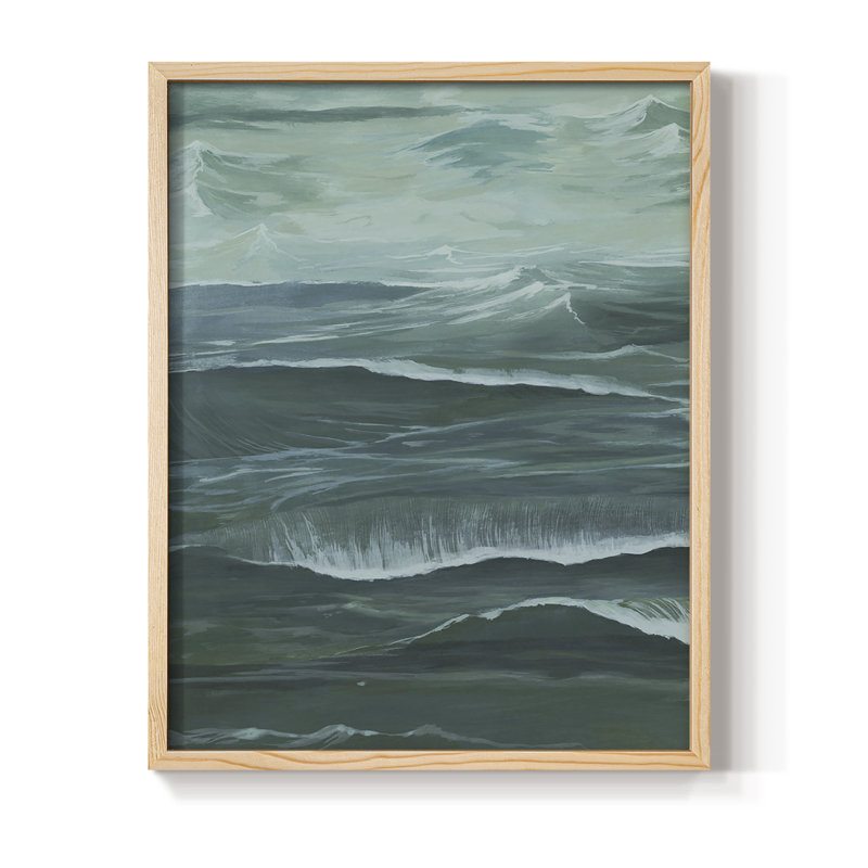 Sandbar Break II, reproduction encadrée - bois massif, H 30 po x l 24 po