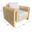 Chaise de patio en osier Adonia