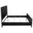 Traequan Wood California King Panel Bed Black-1140251791